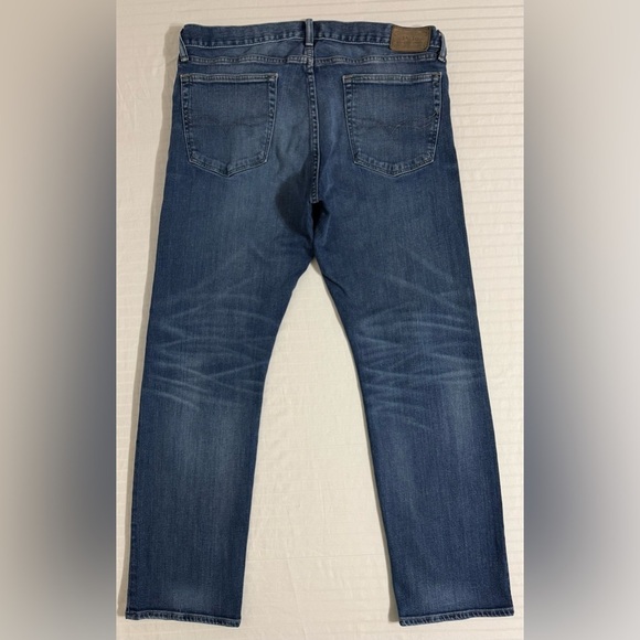 Polo Ralph Lauren Classic Fit Mens Jeans Straight Blue Whiskered 35x32 - Picture 2 of 14